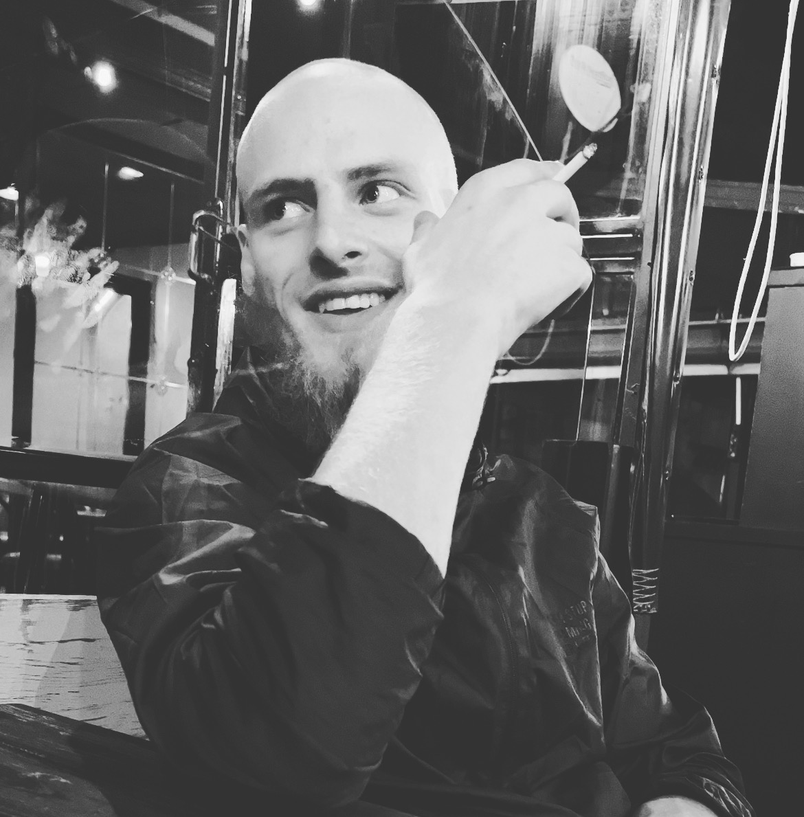 Kai - black and white portrait